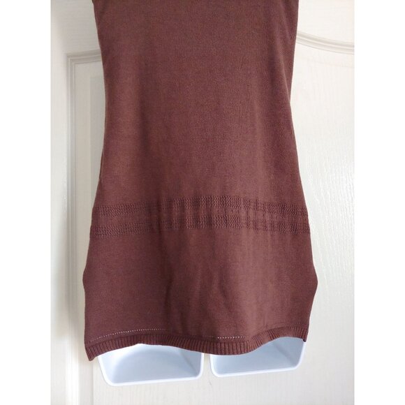 Gap Y2K Brown Sleeveless Sweater Camisole Tank Top Built in Bra S - Picture 8 of 10